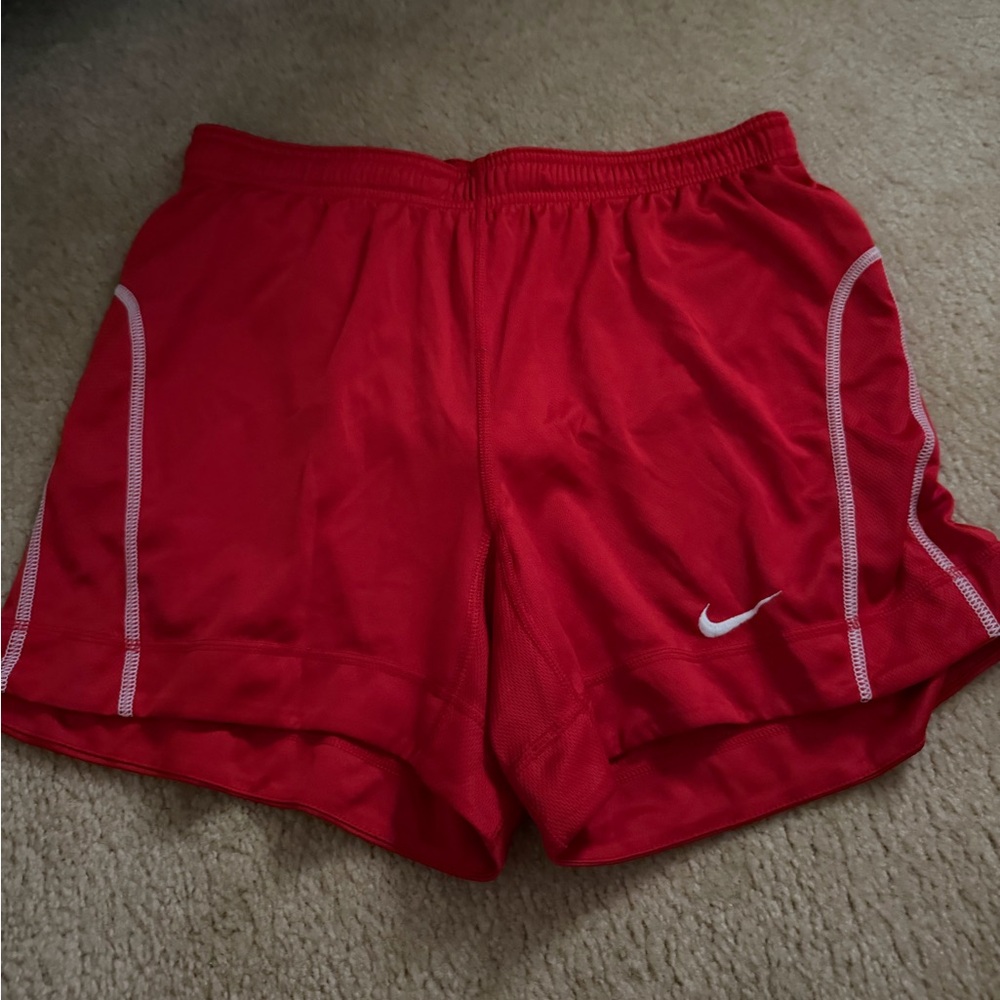 Nike Women's Vibrant Red Athletic Shorts